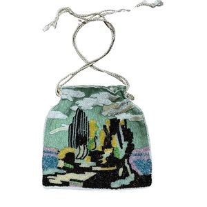 Vintage hand beaded coin purse